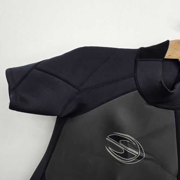 Deep See Mens S Black Short Sleeve Wetsuit Neoprene Surf Swim Diving Suit - Picture 5 of 16